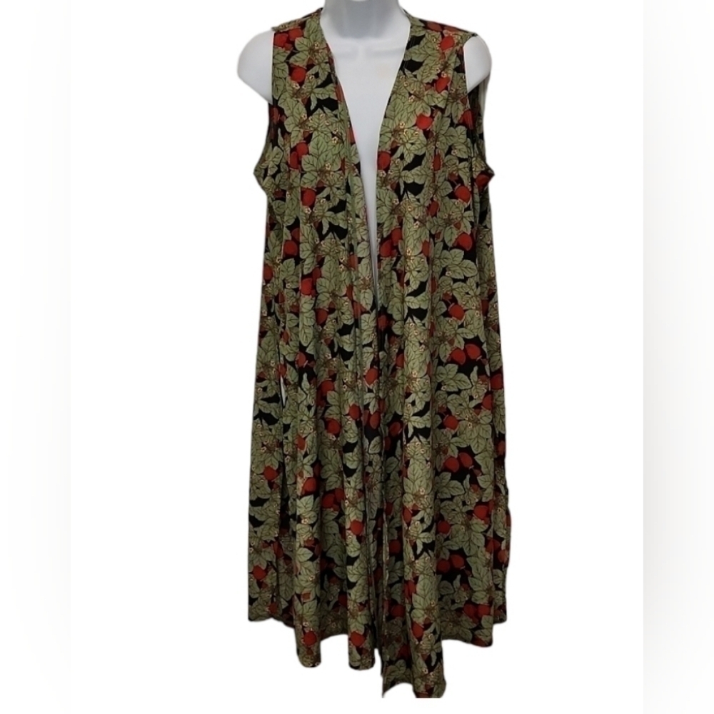 Strawberry Cardigan Duster Festival Swim Cover Up
